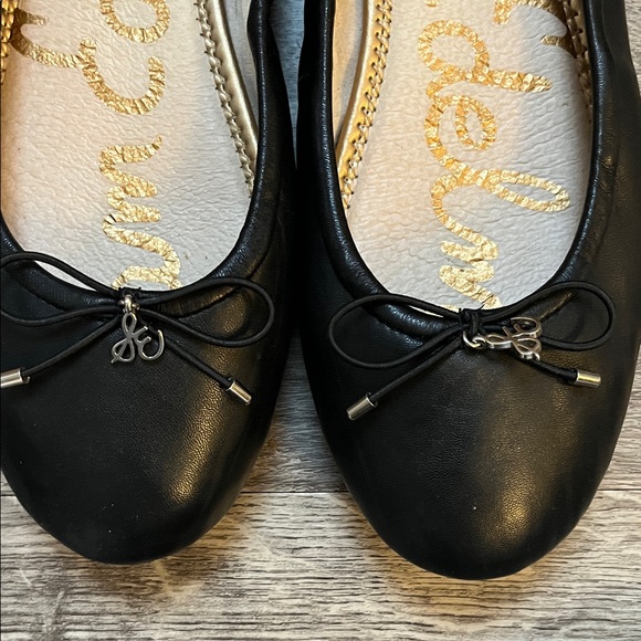 Sam Edelman Black Flats with Bow Detail - Picture 4 of 5